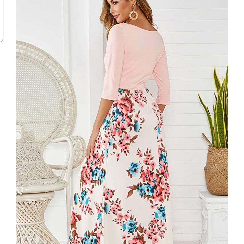 1 piece long dress.